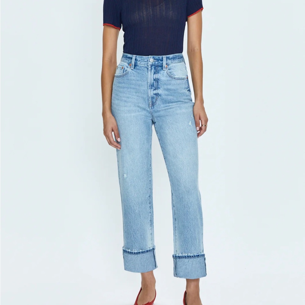 pistola Light Blue Straight Leg Jeans